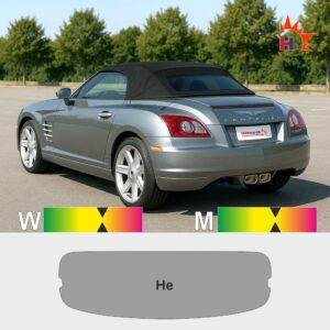 CRYSLER Crossfire Roadster passgenaue Tönungsfolie CRYSLER Crossfire Roadster passgenaue Tönungsfolie