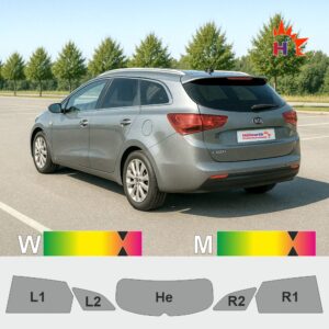 KIA ceed sw JD passgenaue Tönungsfolie