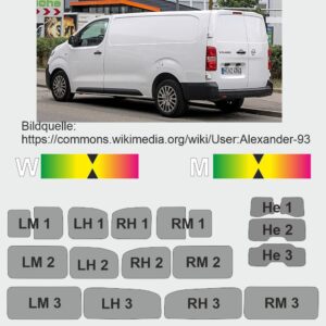 OPEL Vivaro C ab 2019 passgenaue Tönungsfolie