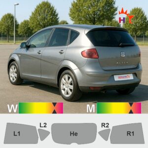 SEAT Altea 2004 passgenaue Tönungsfolie