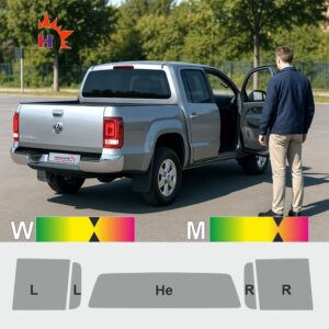 VW Amarok I 2010 passgenaue Tönungsfolie