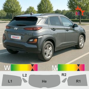 HYUNDAI Kona I 2017 passgenaue Tönungsfolie
