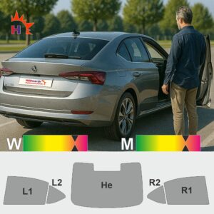SKODA Octavia IV Fließheck 2019 passgenaue Tönungsfolie