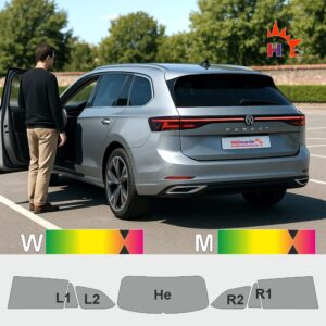 VW Passat Variant B9 2024 passgenaue Tönungsfolie