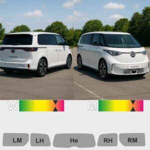 VW ID. Buzz kurzer Radstand passgenaue Tönungsfolie