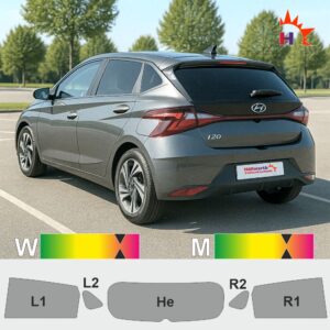 HYUNDAI i20 BC3 passgenaue Tönungsfolie
