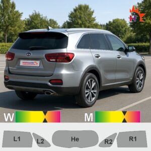 KIA Sorento 3 UM 2014 passgenaue Tönungsfolie