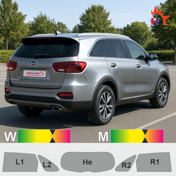 KIA Sorento 3 UM 2014 passgenaue Tönungsfolie