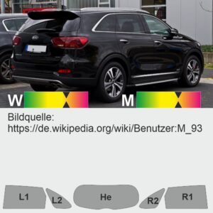 KIA Sorento 3 UM passgenaue Tönungsfolie