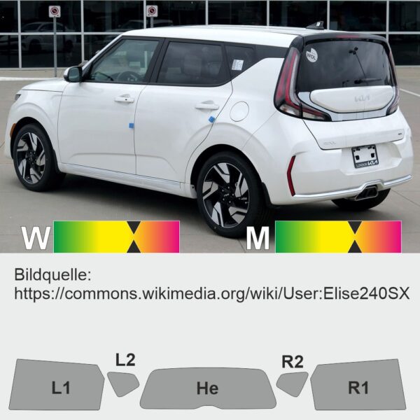 KIA Soul 3 passgenaue Tönungsfolie