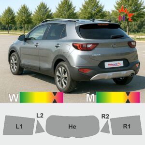 KIA Stonic 2017 passgenaue Tönungsfolie