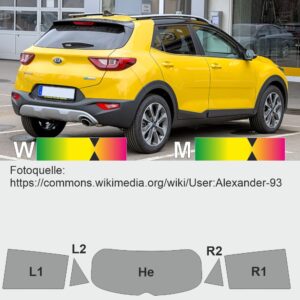 KIA Stonic passgenaue Tönungsfolie