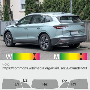 SKODA Enyaq passgebaue Tönungsfolie