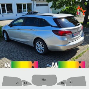 OPEL Astra K SportsTourer passgenaue Tönungsfolie