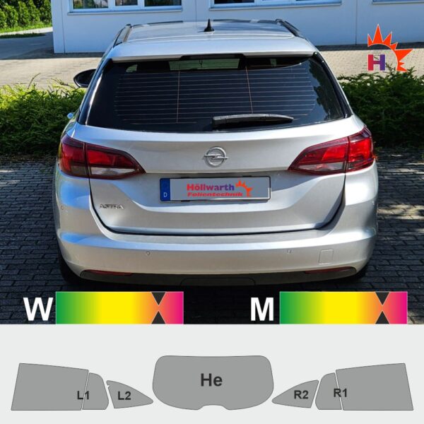 OPEL Astra K SportsTourer passgenaue Tönungsfolie