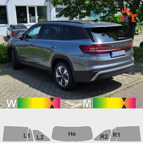 SKODA Kodiaq II passgenaue Tönungsfolie