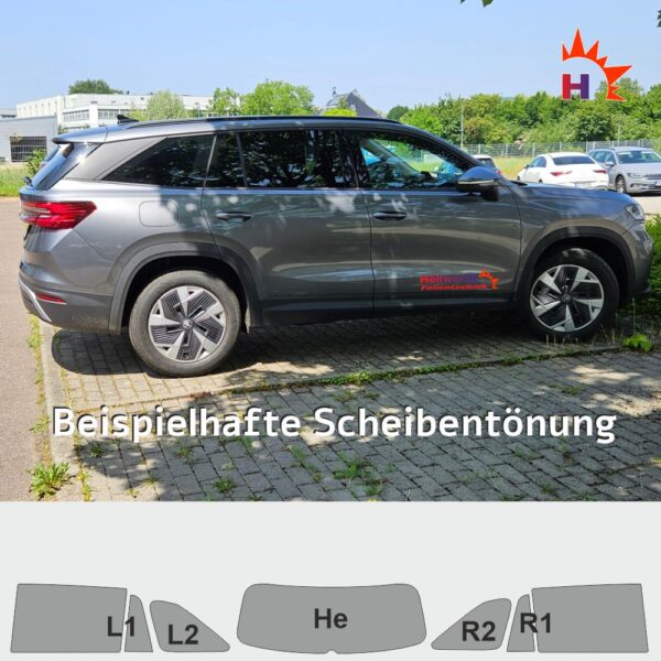 SKODA Kodiaq II passgenaue Tönungsfolie