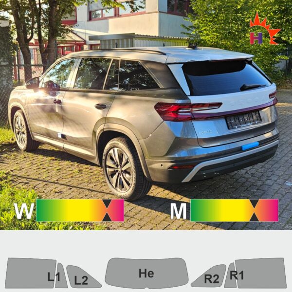 SKODA Kodiaq II passgenaue Tönungsfolie