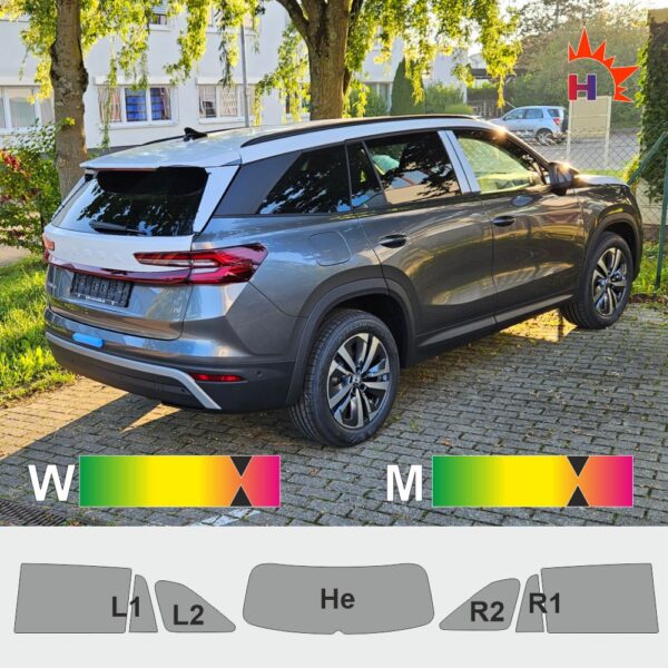 SKODA Kodiaq II passgenaue Tönungsfolie