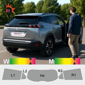 PEUGEOT 2008 II 2019 passgenaue Tönungsfolie