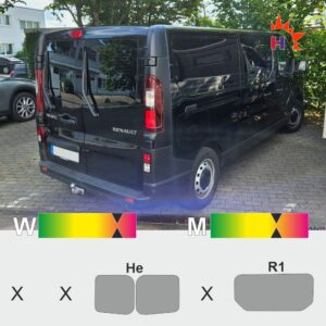 RENAULT TraficIII L2H1 HFt ST-R passgenaue Tönungsfolie