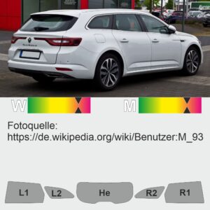 Renault Talisman Grandtour passgenaue Tönungsfolie
