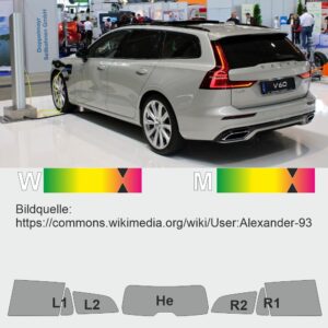 VOLVO V60 II passgenaue Tönungsfolie