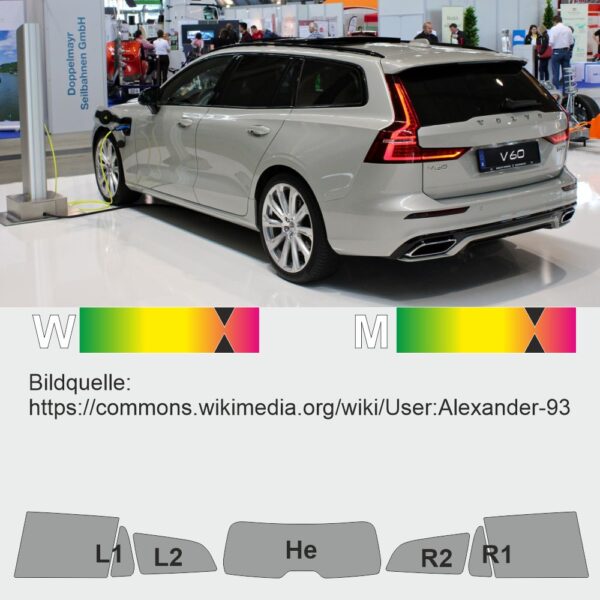 VOLVO V60 II passgenaue Tönungsfolie