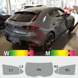 MAZDA3 BP passgenaue Tönungsfolie