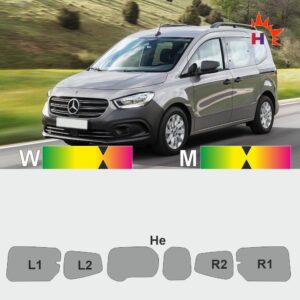 MERCEDES Citan W 420 Heckflügel passgenaue Tönungsfolie