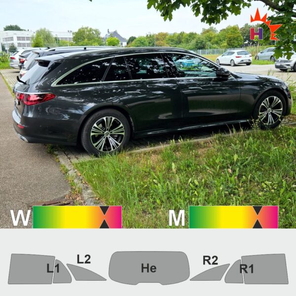 MERCEDES E-Klasse S214 passgenaue Tönungsfolie