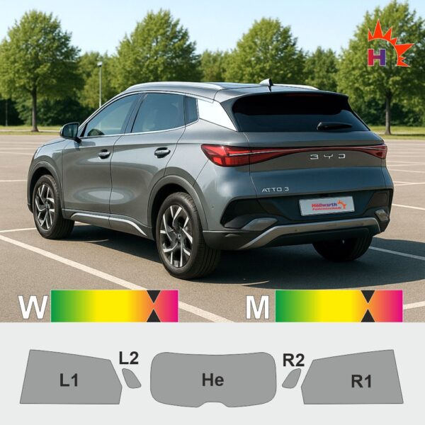 BYD Atto 3 passgenaue Tönungsfolie