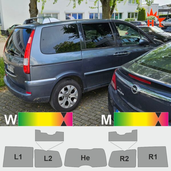 Citroen C8 passgenaue Tönungsfolie