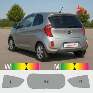 KIA PICANTO TA dreitürig passgenaue Tönungsfolie