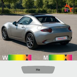 MAZDA MX-5 RF Cabriolet passgenaue Tönungsfolie