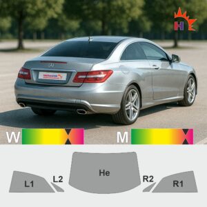 MERCEDES E-Klasse C207 Coupe passgenaue Tönungsfolie