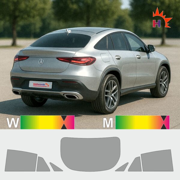 MERCEDES GLE C167 passgenaue Tönungsfolie