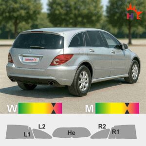 MERCEDES R-Klasse 251 lang passgenaue Tönungsfolie