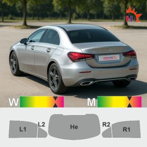 Mercedes A-Klasse V177 Limousine passgenaue Tönungsfolie