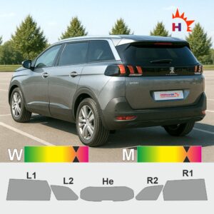 PEUGEOT 5008 II passgenaue Tönungsfolie