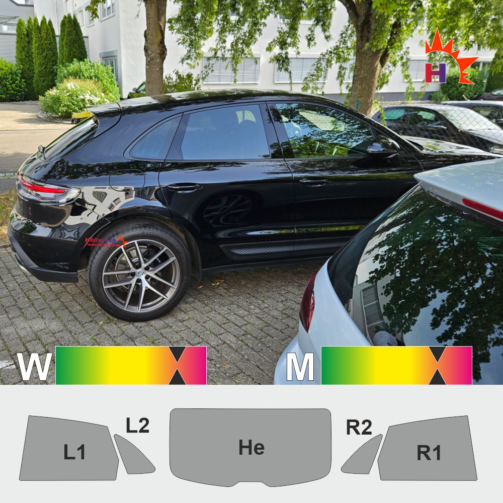PORSCHE Macan passgenaue Tönungsfolie
