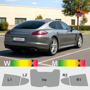 PORSCHE Panamera I passgenaue Tönungsfolie