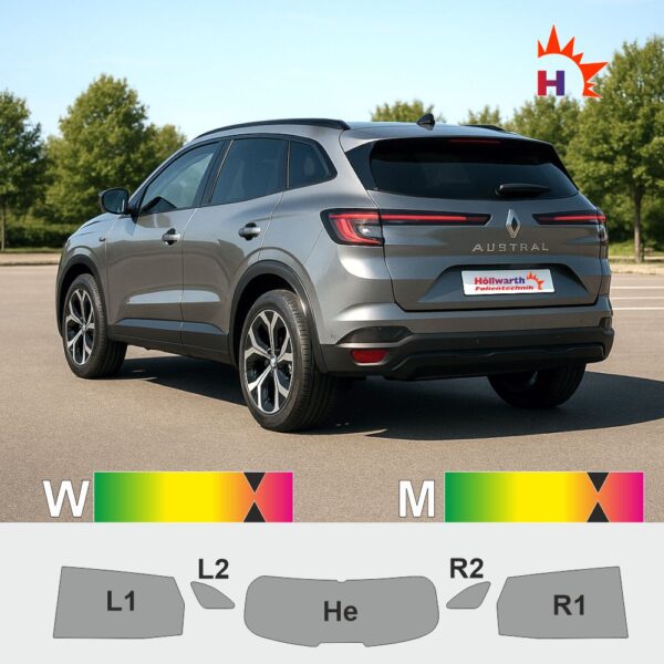 RENAULT Austral passgenaue Tönungsfolie