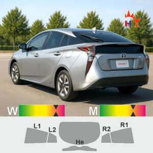 TOYOTA Prius IV passgenaue Tönungsfolie