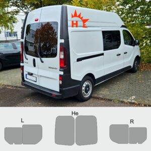 RENAULT Trafic III L1H2 passgenaue Tönungsfolie