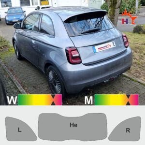 Fiat 500e 2020 passgenaue Tönungsfolie