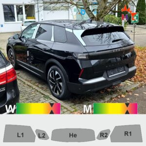OPEL Grandland B passgenaue Tönungsfolie