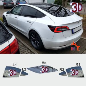 3D Model 3 2017 - 2023 passgenaue 3D T&ouml;nungsfolie