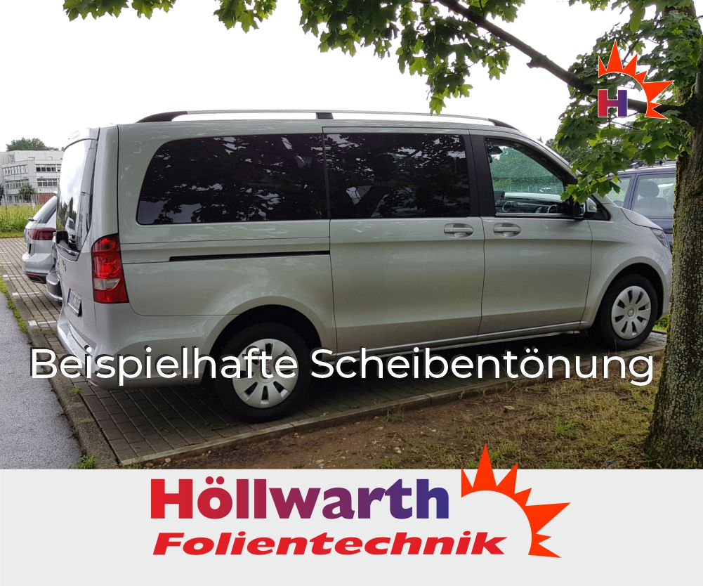 MERCEDES V-Klasse Baureie 447 5140 mm Schiebetür L_R ohne ASF klappbar HS passgenaue Tönungsfolie