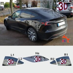 Tesla Model 3 ab 2023 passgenaue 3d t&ouml;nungsfolie